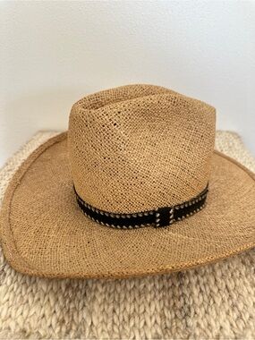 Vintage American Hat Company Straw Cowboy Hat Size 7
